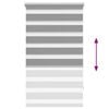 vidaXL Zebra blind 70.9x120 cm Fabric Width 66.7 cm grey
