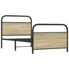 vidaXL Bed Frame Without Mattress 100x190 cm Sonoma Oak Engineered Wood