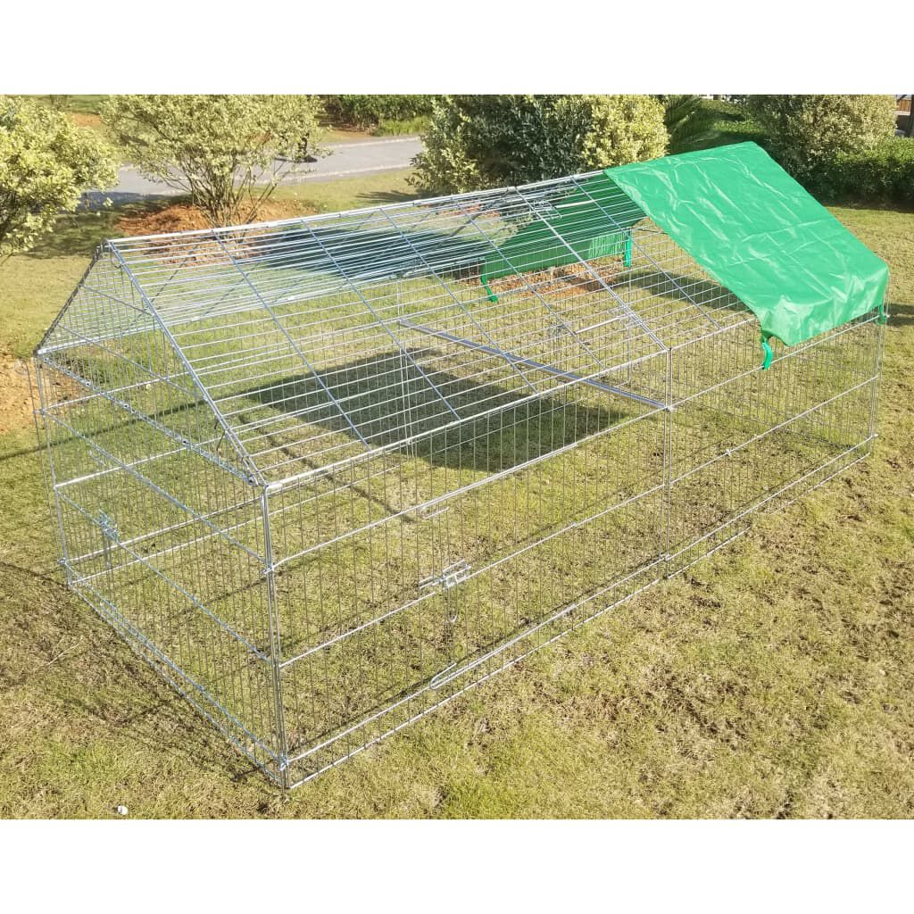 Pet Outdoor Pet Enclosure Luxury XL Metal 20308 vidaXL