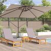 vidaXL Cantilever Roma Parasol Taupe and Black 352 x 251 x 260 cm