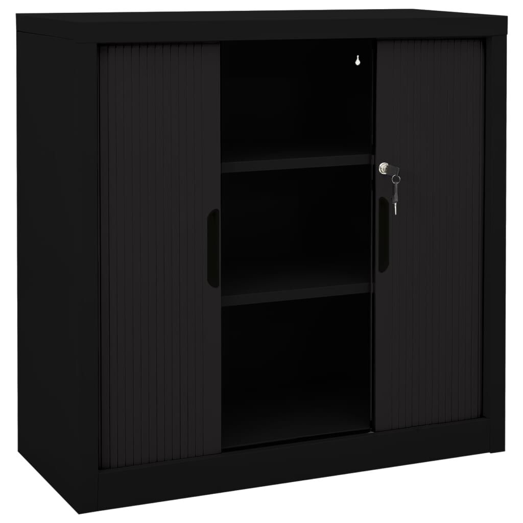 Black storage hot sale unit with doors
