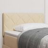 vidaXL Headboard with Headboard Cream 100 cm Faux Leather