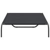 vidaXL Elevated Dog Bed Black 130x80x20 cm Oxford Fabric and Steel