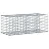 vidaXL Gabion Raised Bed Silver 140 x 60 x 55 cm Galvanised Steel