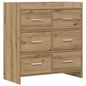 vidaXL Sideboard Artisan Oak 75 x 33 x 80 cm Engineered Wood