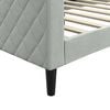 vidaXL Day Bed without Mattress Light Grey 90x190 cm Single Velvet