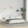 vidaXL Floor Bed Frame White 160 x 220 cm Solid pine wood