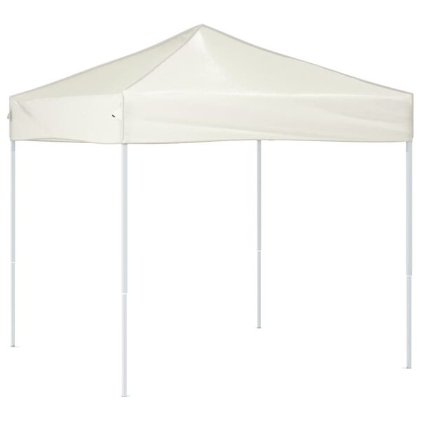vidaXL Folding Party Tent Cream 2x2 m
