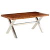 vidaXL Dining Table Solid Wood 180x90x76 cm