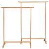 vidaXL Clothes Racks 2 pcs Solid Oak Wood