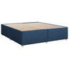 vidaXL Box Spring Bed with Mattress Blue 180x200 cm Fabric