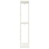 vidaXL Wardrobe White 60x40x213 cm Metal and Engineered Wood