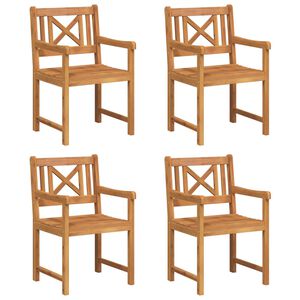 vidaXL Garden Chair 4 pcs Brown 56 x 56 x 90cm Solid Acacia wood