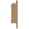 vidaXL LED Bathroom Mirror Artisan Oak 100x8.5x37 cm Engineered Wood