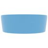 vidaXL Luxury Wash Basin with Overflow Matt Light Blue 36x13 cm Ceramic
