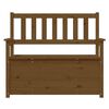 vidaXL Bench Honey Brown 112.5x51.5x96.5 cm Solid Wood Pine