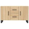 vidaXL Sideboard Sonoma Oak 100x36x60 cm Engineered Wood