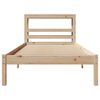 vidaXL Bed Frame without Mattress 90x190 cm Single Solid Wood Pine