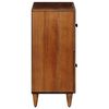 vidaXL Sideboard with Storage Walnut 60 x 33 x 75 cm Solid Mango Wood