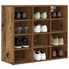 vidaXL Shoe Cabinet Old Wood 77.5 x 30 x 67 cm Engineered Wood