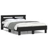 vidaXL Bed Frame without Mattress Black 120x200 cm