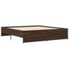 vidaXL Bed Frame without Mattress Brown Oak 180x200 cm Super King