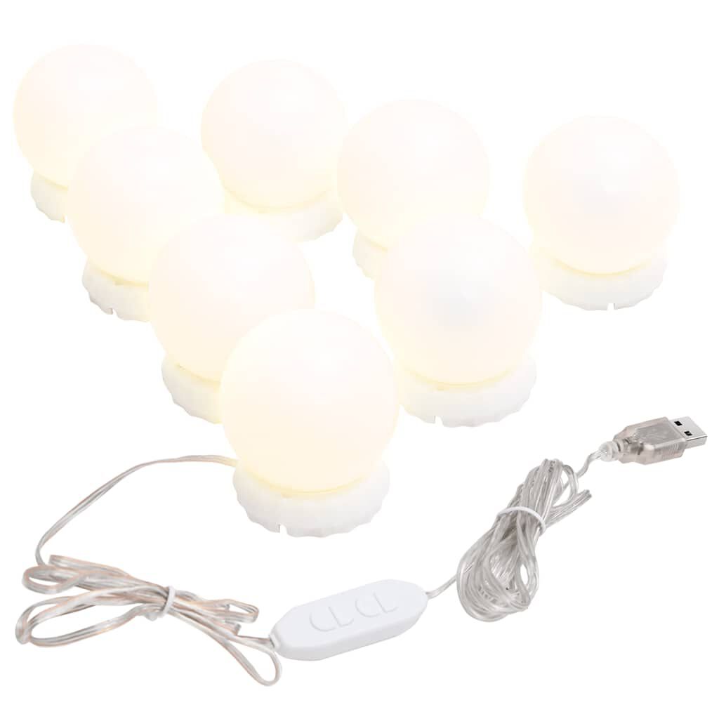 Light bulbs top for makeup mirrors