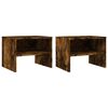 vidaXL Bedside Cabinets 2 pcs Smoked Oak 40x30x30 cm Engineered Wood