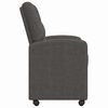 vidaXL Dining Chairs with Wheels 2 pcs Black 58 x 67 x 97 cm