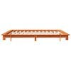 vidaXL Bed Frame without Mattress Wax Brown 180x200 cm Super King Solid Wood Pine