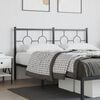 vidaXL Metal Replace Headboard Black 160 cm