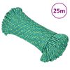 vidaXL Boat Rope Green 5 mm 25 m Polypropylene