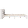 vidaXL Bed Frame with Headboard without Mattress White 135x190 cm Double