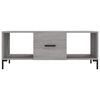 vidaXL Coffee Table Grey Sonoma 102x50x40 cm Engineered Wood
