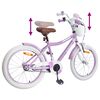 vidaXL Kids Bike 18'' for 5-7 Years Old Purple