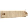 vidaXL Bed Headboard with Cabinets Sonoma Oak Engineered Wood