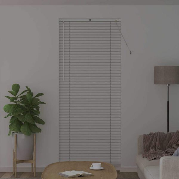 vidaXL Venetian Blinds Height Adjustable White 220 x 95 cm Aluminium