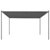 vidaXL Gazebo with Slanted Roof 400x400x270 cm Anthracite 180 g/m²