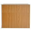 vidaXL Wall-mounted Garden Shed Brown 118x194x178 cm Galvanised Steel
