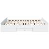 vidaXL Bed Frame with Drawers without Mattress White 200x200 cm