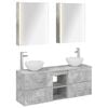 vidaXL Bathroom Cabinet Set 5 pcs Concrete Grey Engineered Wood