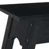 vidaXL Console Table Black 110x30x75 cm Solid Wood Mahogany