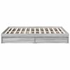 vidaXL Bed Frame with Drawers without Mattress Grey Sonoma 135x190 cm Double