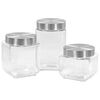 vidaXL Storage Jars with Sliver Lid 6 pcs 800/1200/1700 ml