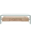 vidaXL Coffee Table Clear 98x45x31 cm Tempered Glass