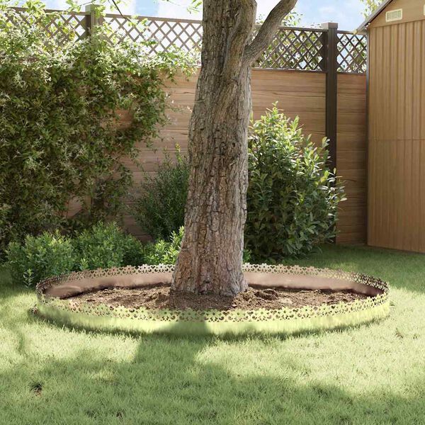 vidaXL Lawn Edgings 10 pcs Silver 103 x 0.05 x 22 cm Stainless Steel