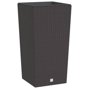 vidaXL Planter with Removable Inner Brown 21 / 49 L PP Rattan