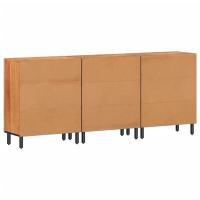 vidaXL Side Cabinets 3 pcs 60x33x75 cm Solid Wood Acacia