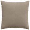 vidaXL Sofa Pillows 2 pcs Taupe 60 x 60 cm Fabric