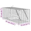 vidaXL Animal Trap Anthracite 31 x 13 x 12cm Steel